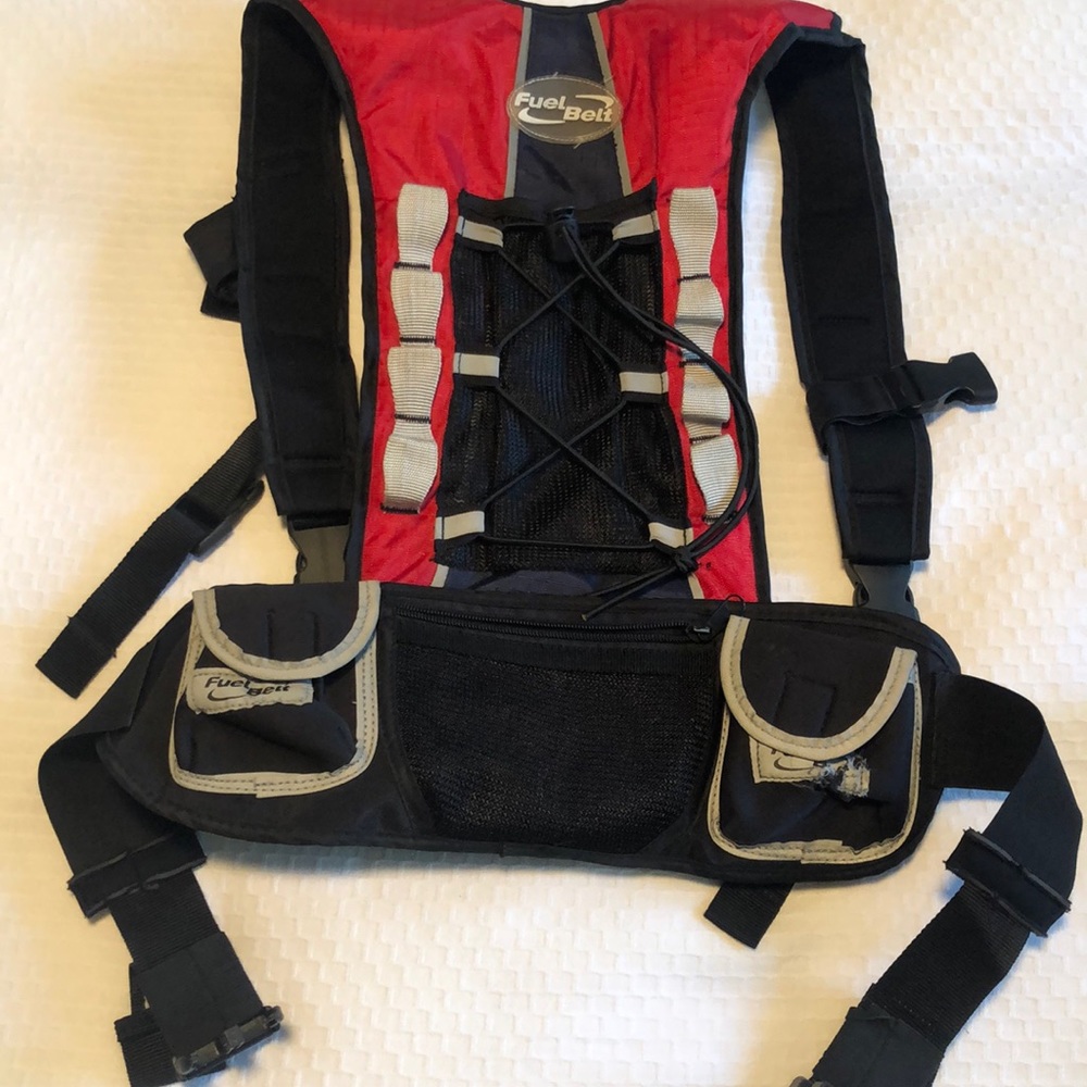 Fuel belt back pack/detachable waist pack